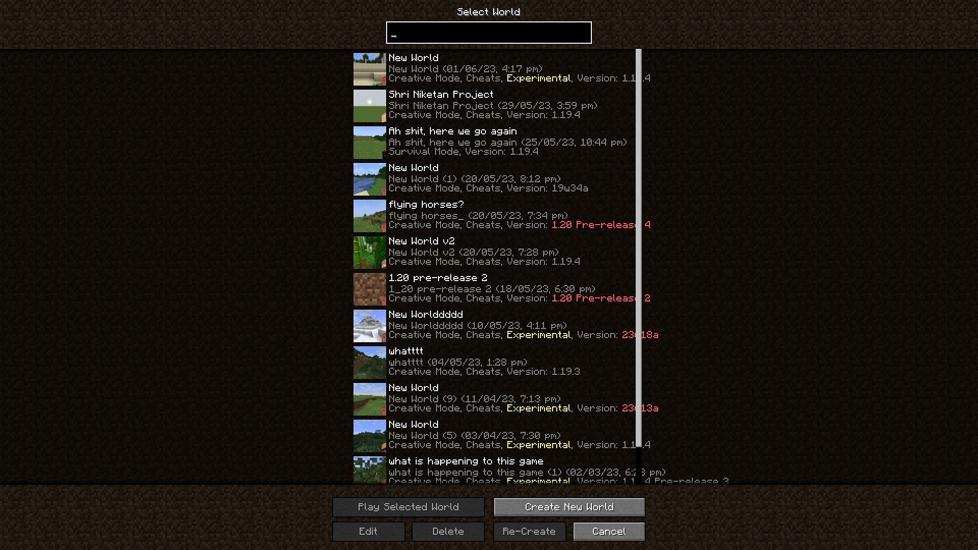 Usted puede simplemente iniciar cualquier mundo existente después de entrar en la actualización de Minecraft 1.20 y el juego lo convertirá automáticamente (Imagen vía Mojang)