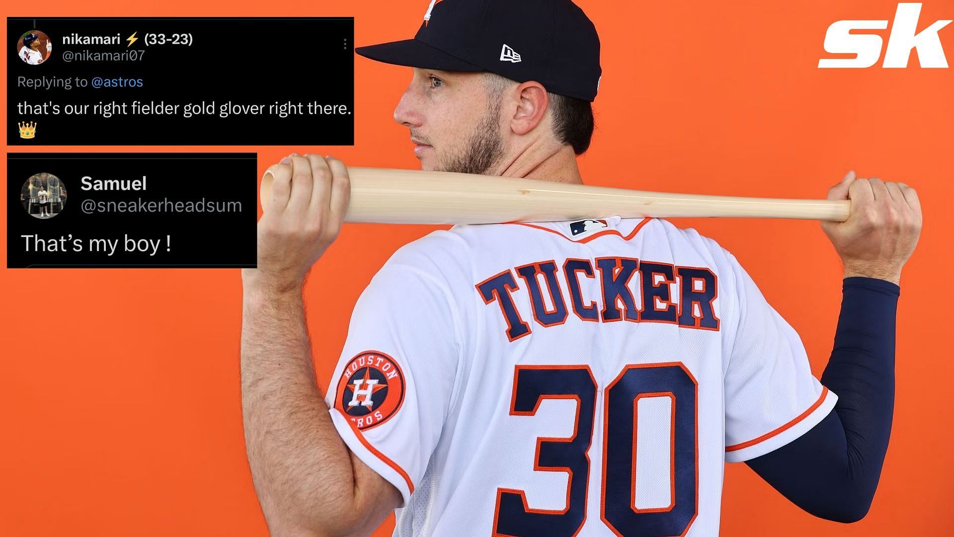 Houston Astros fans enthusiastic as Kyle Tucker reaches up and robs