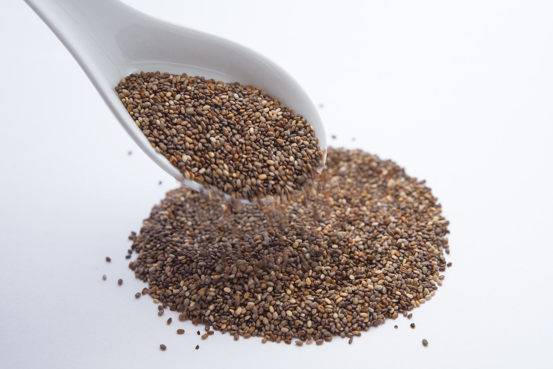 Chia seeds are the most fiber-dense foods. (Photo via Pexels/Bruno Scramgnon)