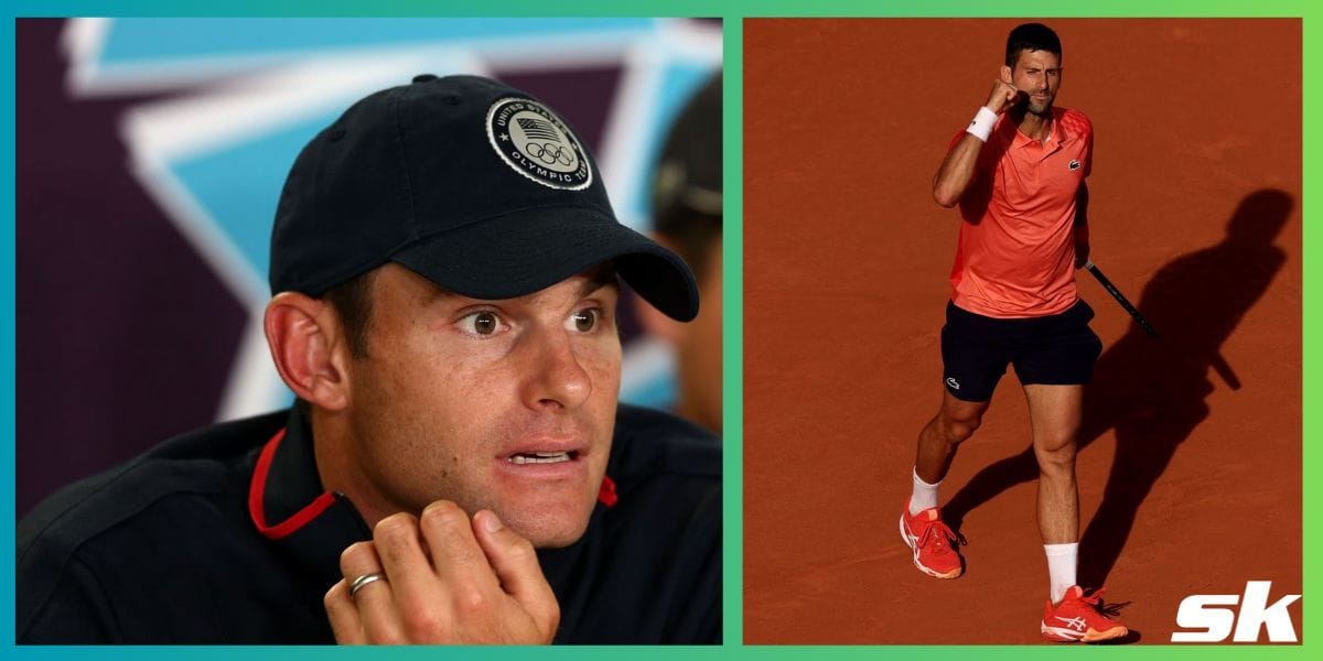 "He was there to win a match" Andy Roddick defends Novak Djokovic