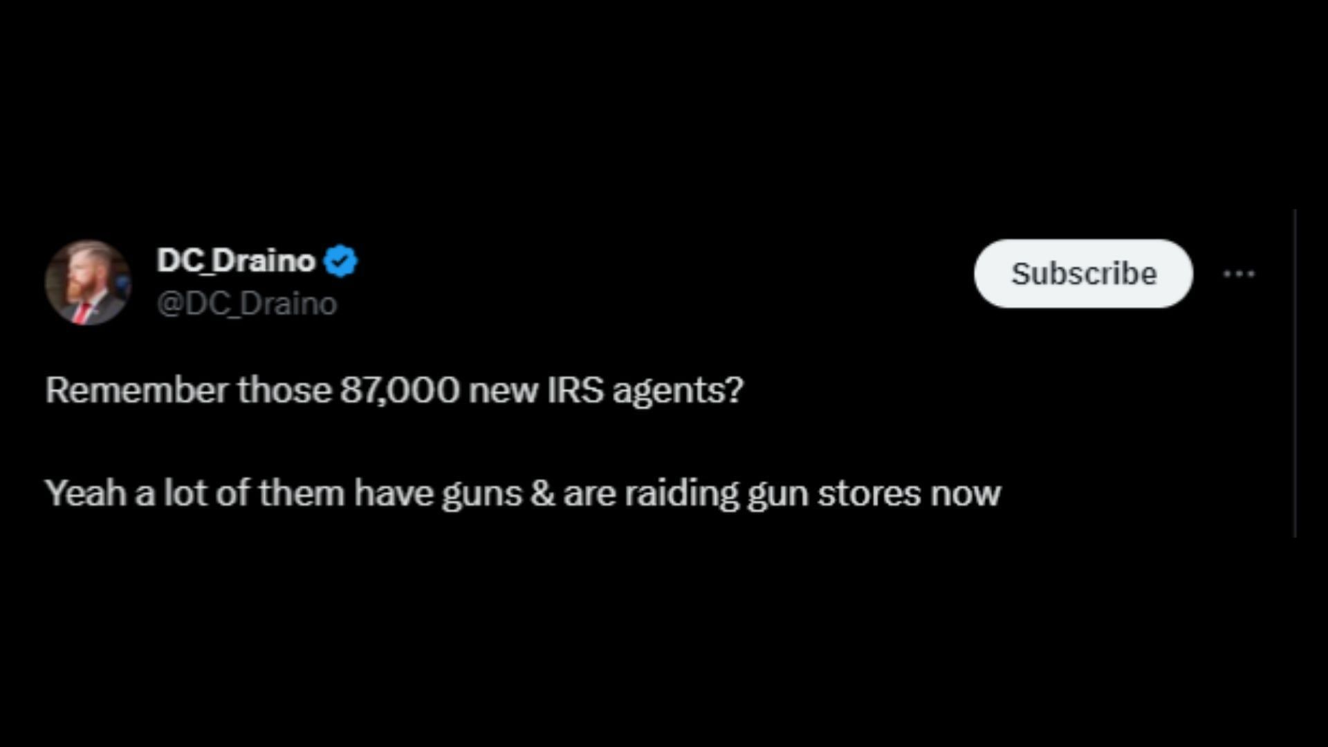 Screenshot of D.C. Draino&#039;s tweet criticizing the abrupt raid on Van Hoose&#039;s shop.