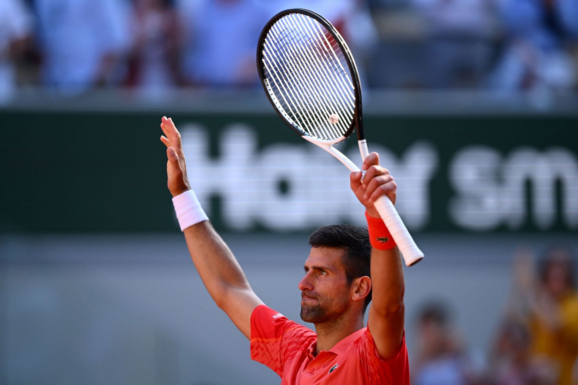 Novak Djokovic tại Pháp mở rộng 2023.