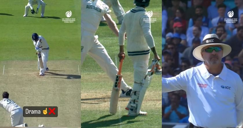 WATCH] Lucky Ajinkya Rahane survives after being adjudged lbw as Pat Cummins  oversteps on Day 2 of WTC final