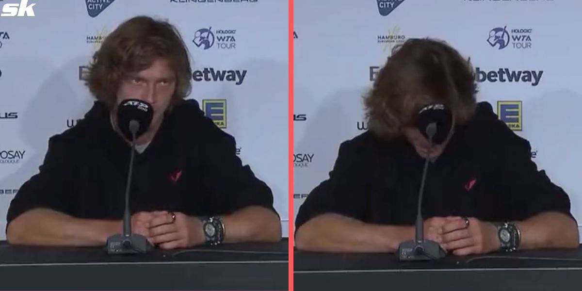 Watch: Andrey Rublev lost for words during Hamburg European Open press conference