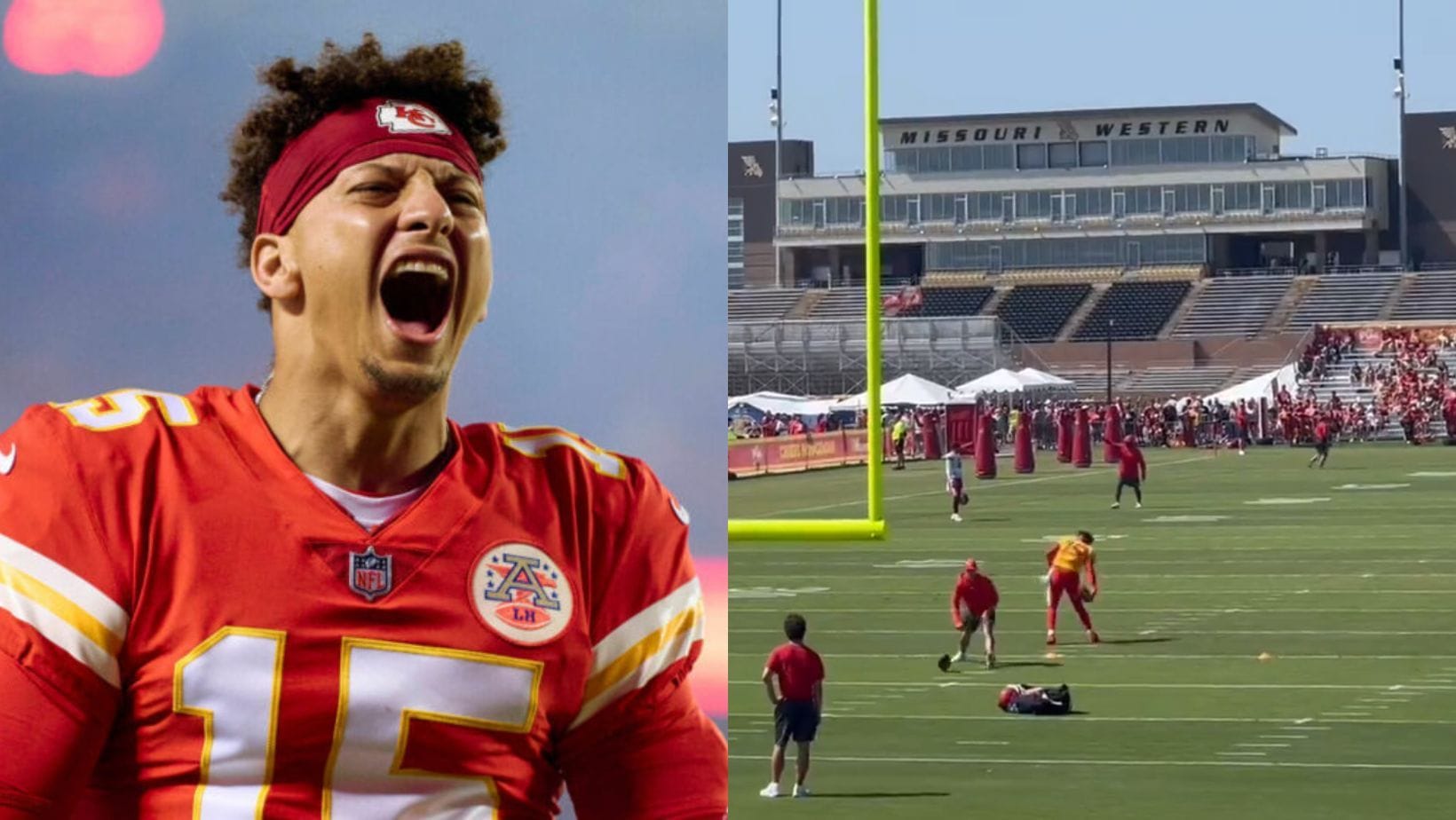 WATCH: Patrick Mahomes goes viral for wild behind-the-back pass drills in training camp