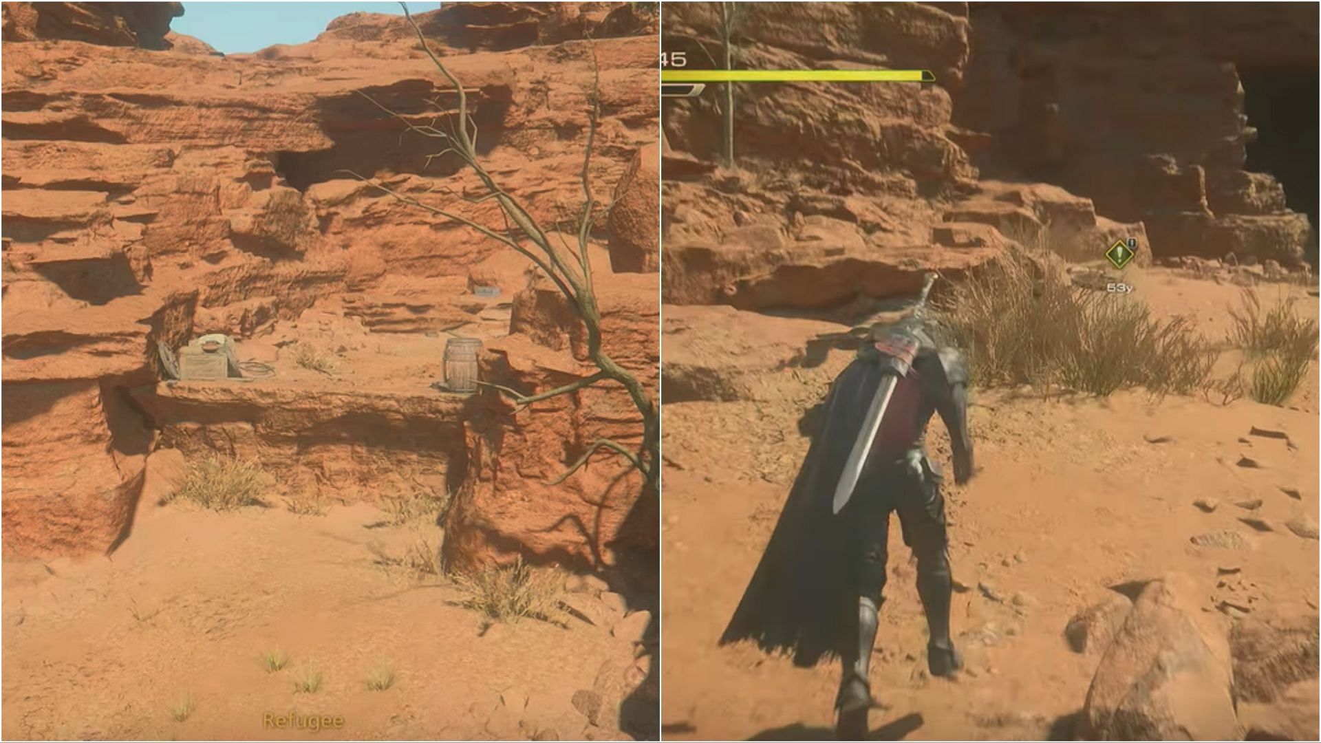 Đi theo biển báo (!) để đến đích (Ảnh qua Square Enix)