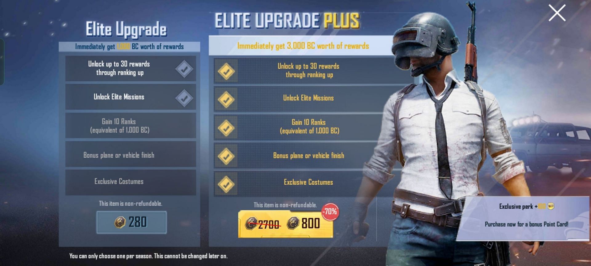 Price of the pass inside the game (Image via PUBG Mobile Lite)