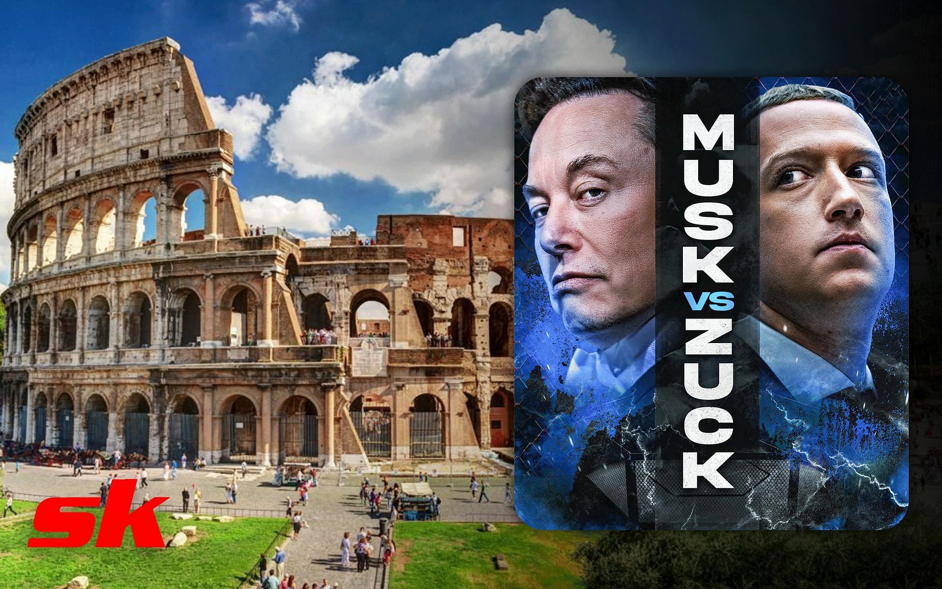 L’Italia rifiuta l’offerta del Colosseo a Elon Musk contro Mark Zuckerberg, ma accetta una condizione