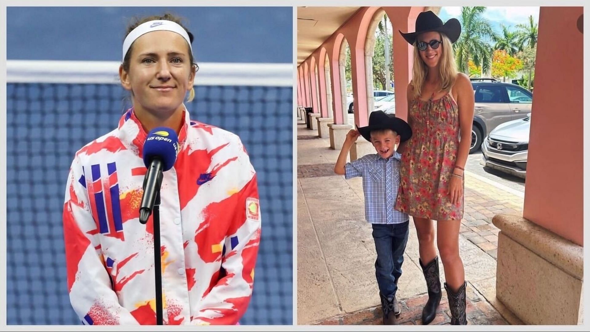 Victoria Azarenka's son Leo channels inner cowboy with mother in 'adorable' attire; shows his country dance skills