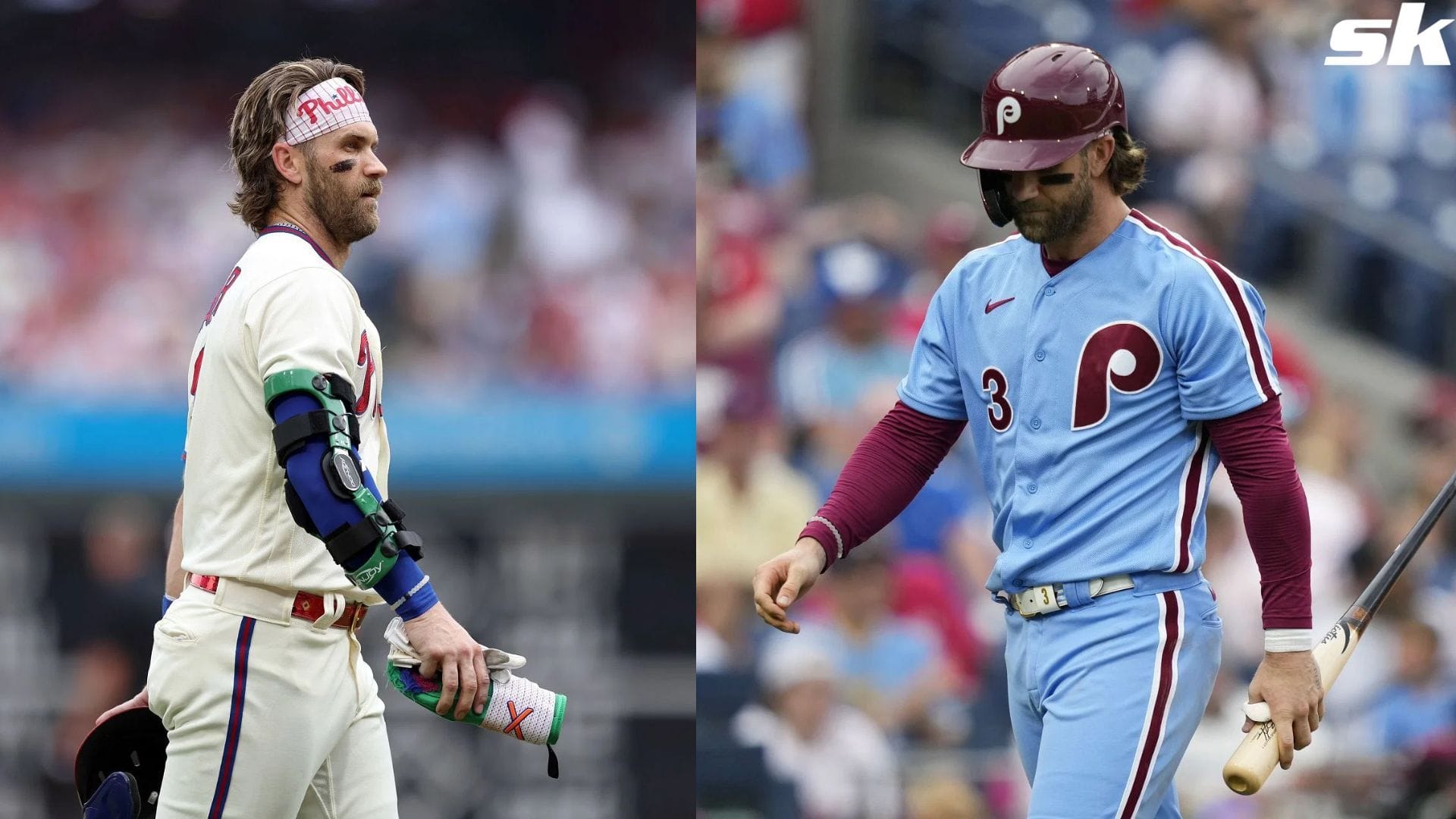 What happened to Bryce Harper? Phillies superstar exits game vs Nationals early