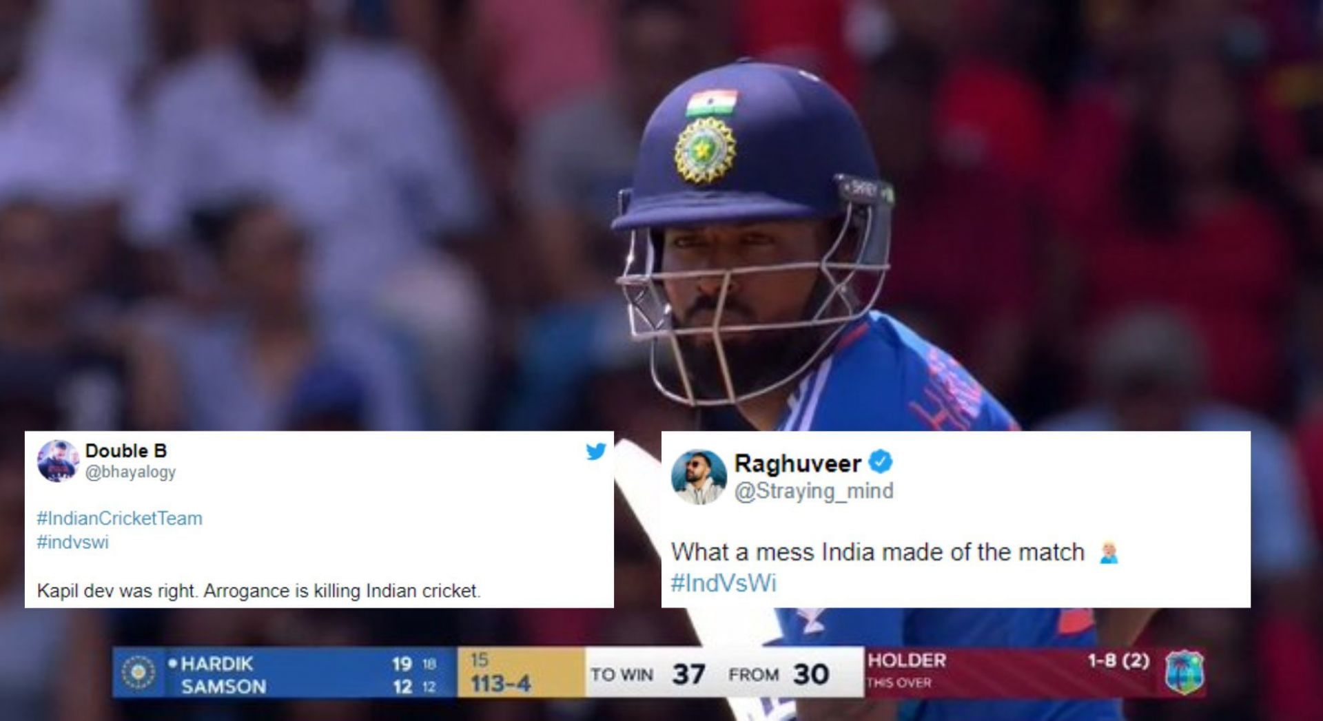 Arrogance is killing Indian cricket- Twitter users react as Team India lose to West Indies by 4 runs in IND vs WI 1st T20I