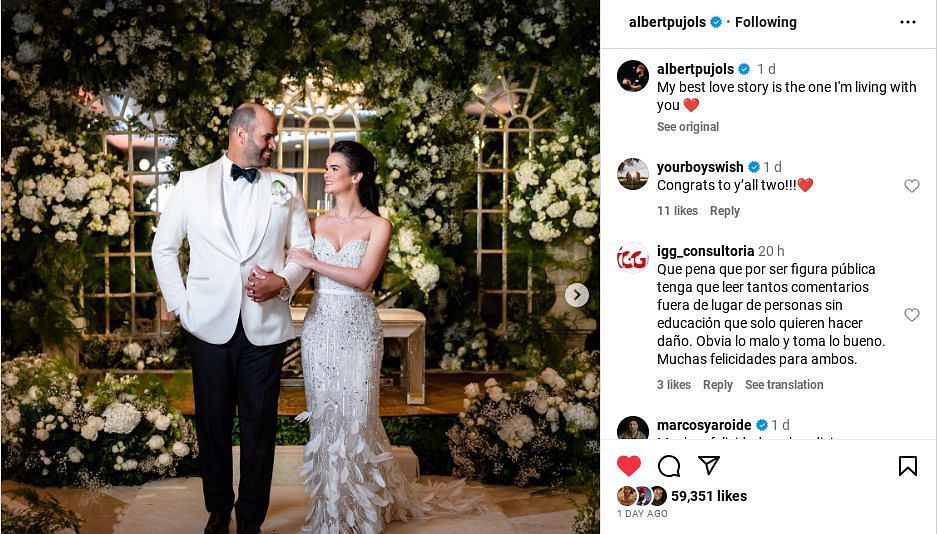 Albert Pujols says 'I Do' for the second time after a messy divorce with  ex-wife, marries daughter of ex-Dominican Republic President - Overtime  Heroics