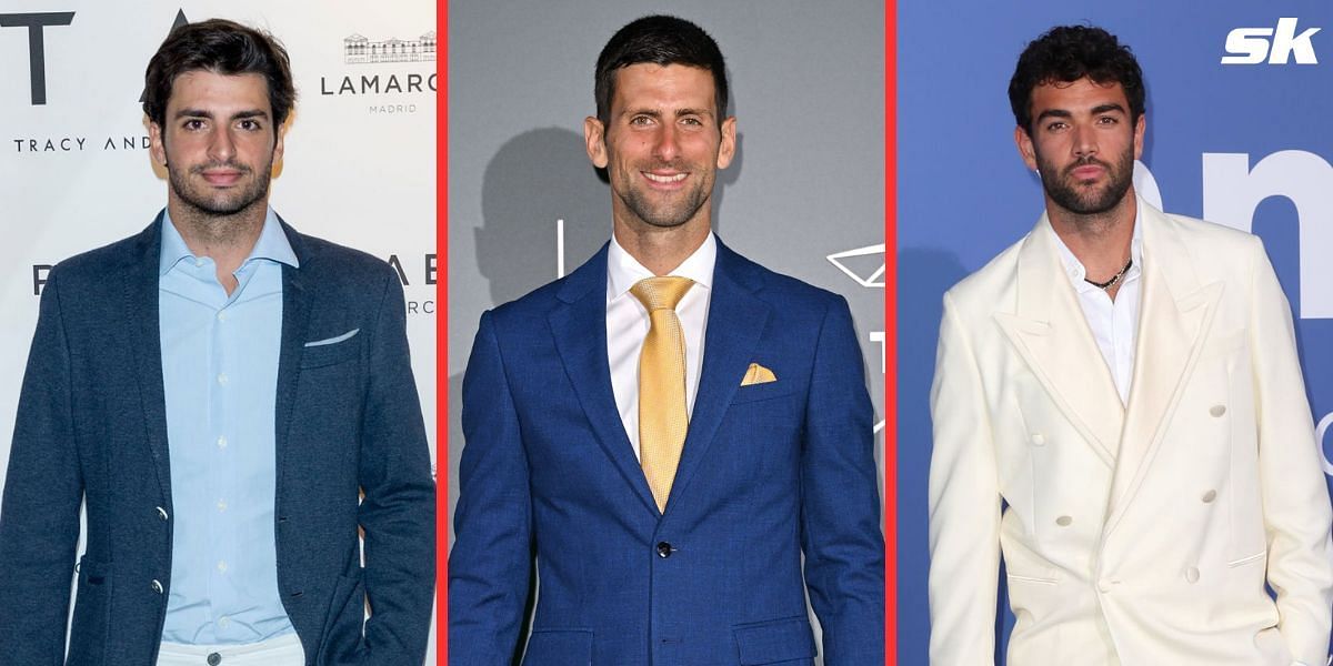 Novak Djokovic, Matteo Berrettini, and F1 star Carlos Sainz join golf stars and celebrities at Ryder Cup opening ceremony in Rome