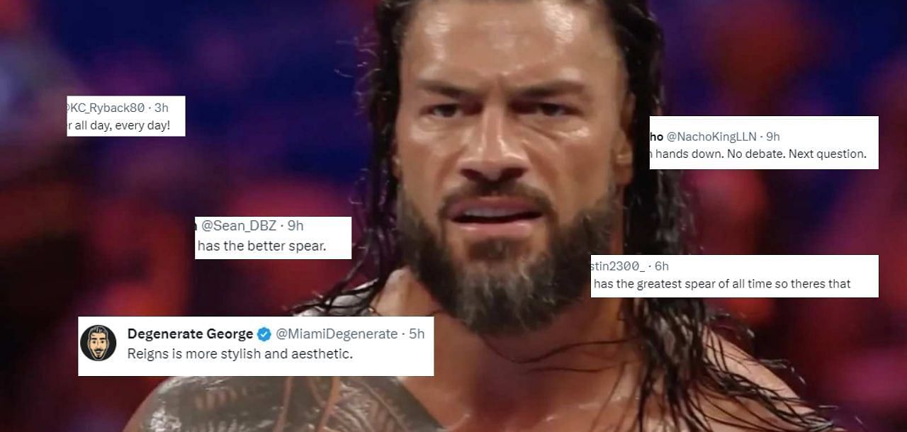Fan's believe 25-year old WWE star's spear is "for sure" better than Roman Reigns' and "it's not even close"