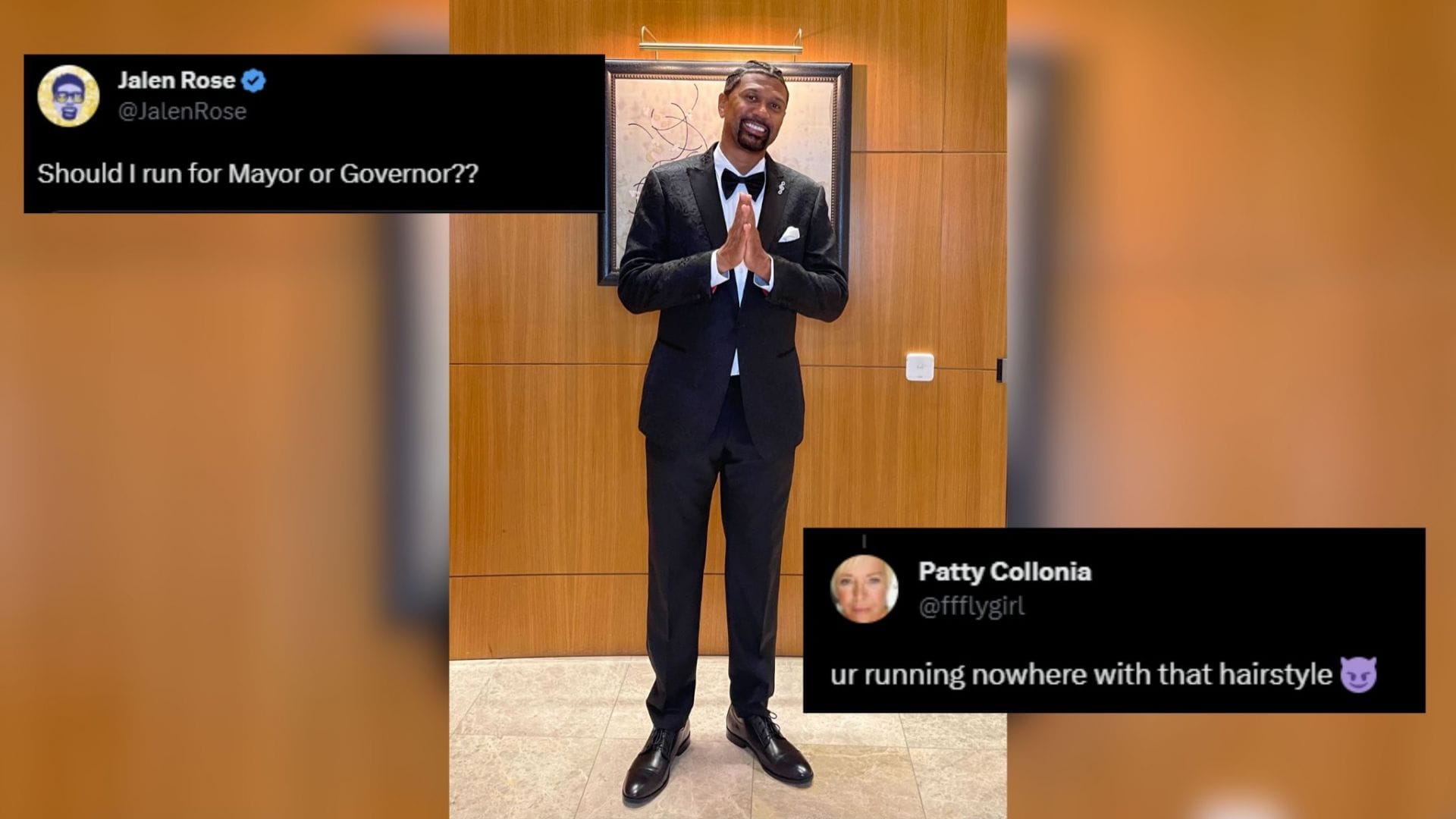 Ur running nowhere with that hairstyle - NBA fans react hilariously to Jalen Rose contemplating potential political career