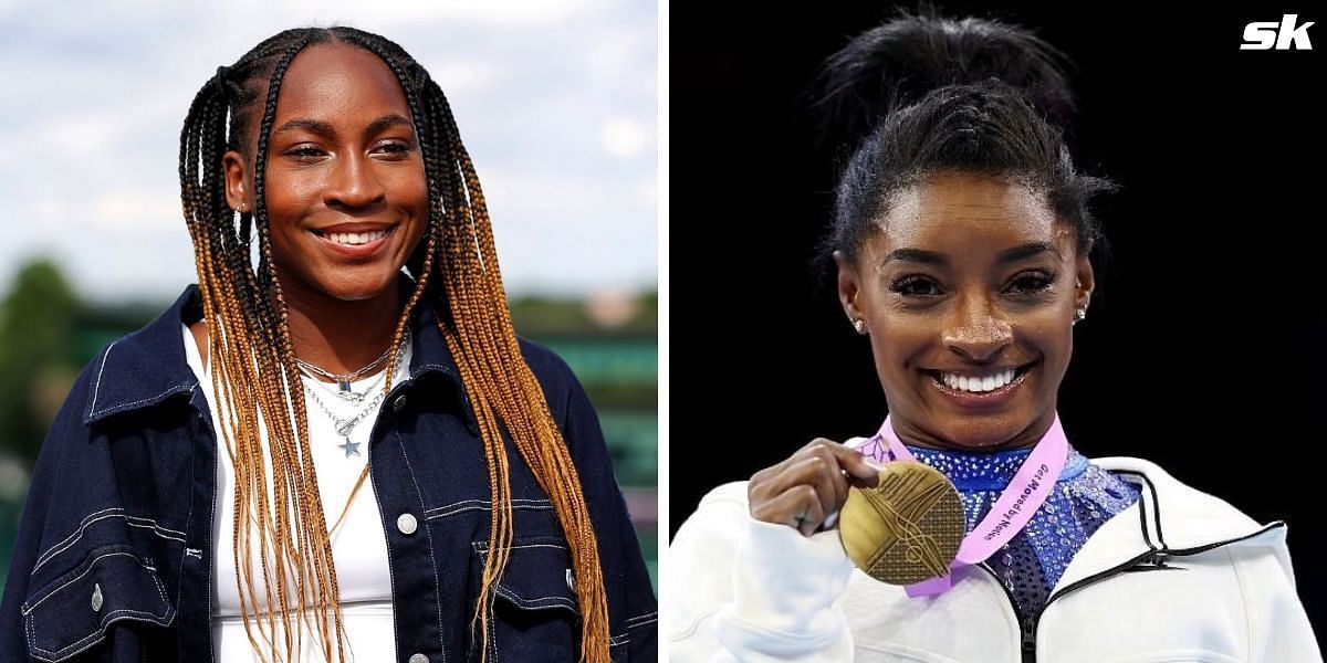 Coco Gauff recognizes Simone Biles as the GOAT after fellow American clinches 6th world all-around gold to become most decorated gymnast ever