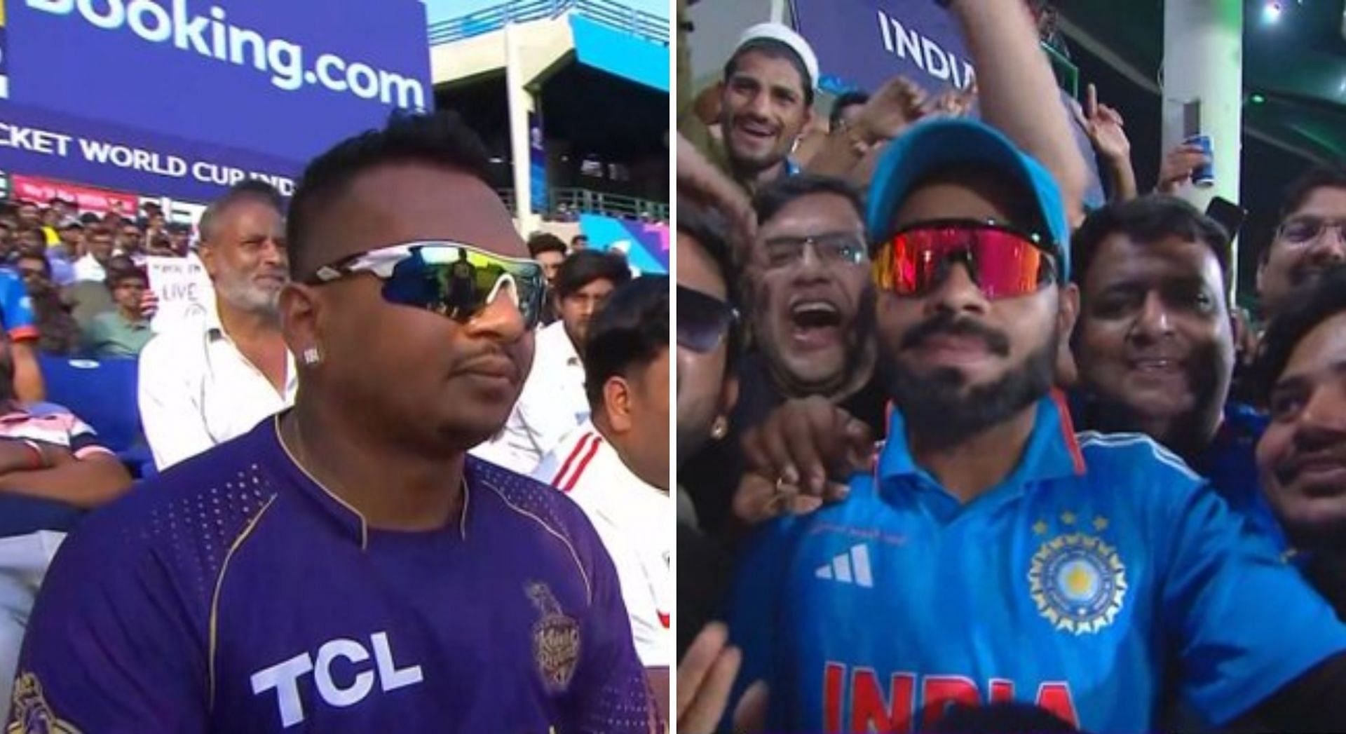 [Pictures] Duplicate Virat Kohli and Sunil Narine attend ENG vs AFG 2023 World Cup match