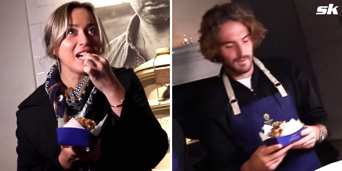 Stefanos Tsitsipas turns chef for girlfriend Paula Badosa, gets approval for cooking Belgian fries during time off court at European Open