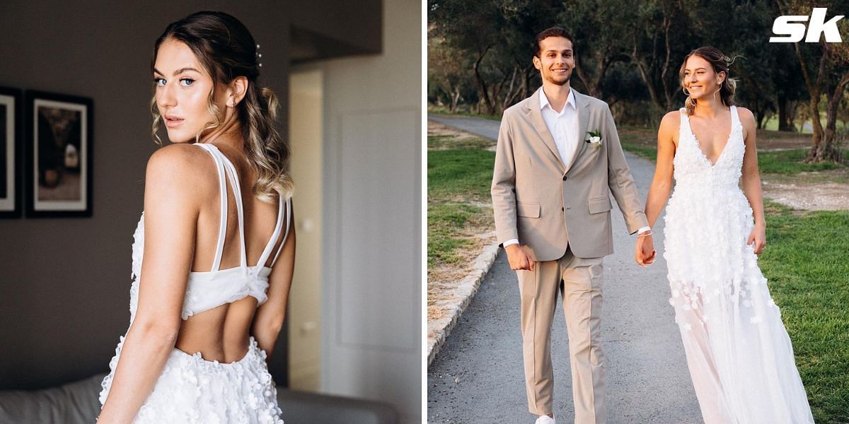 Marta Kostyuk shares the story behind her custom-made wedding dress by Wilson
