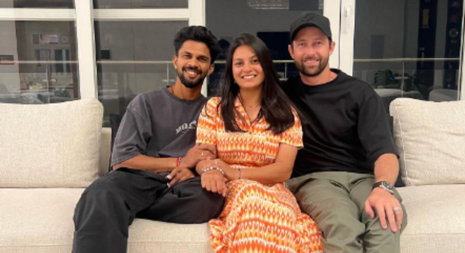 [Watch] Ruturaj Gaikwad shares pic with real-life partner Utkarsha and opening partner Devon Conway in Pune amid 2023 World Cup
