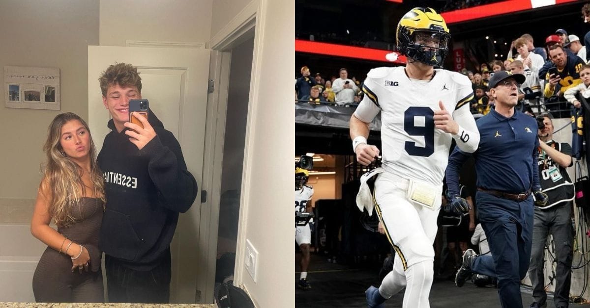 JJ McCarthy’s GF cheers on Michigan QB for winning Bo Schembechler MVP award - “So much to be grateful for” JJ McCarthy’s GF cheers on Michigan QB for winning Bo Schembechler MVP award - “So much to be grateful for”