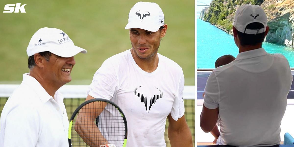 “Rafael Nadal better keep that baby away from his uncle Toni” – Tennis fans joke after seeing Spaniard's son hold racket in his right hand
