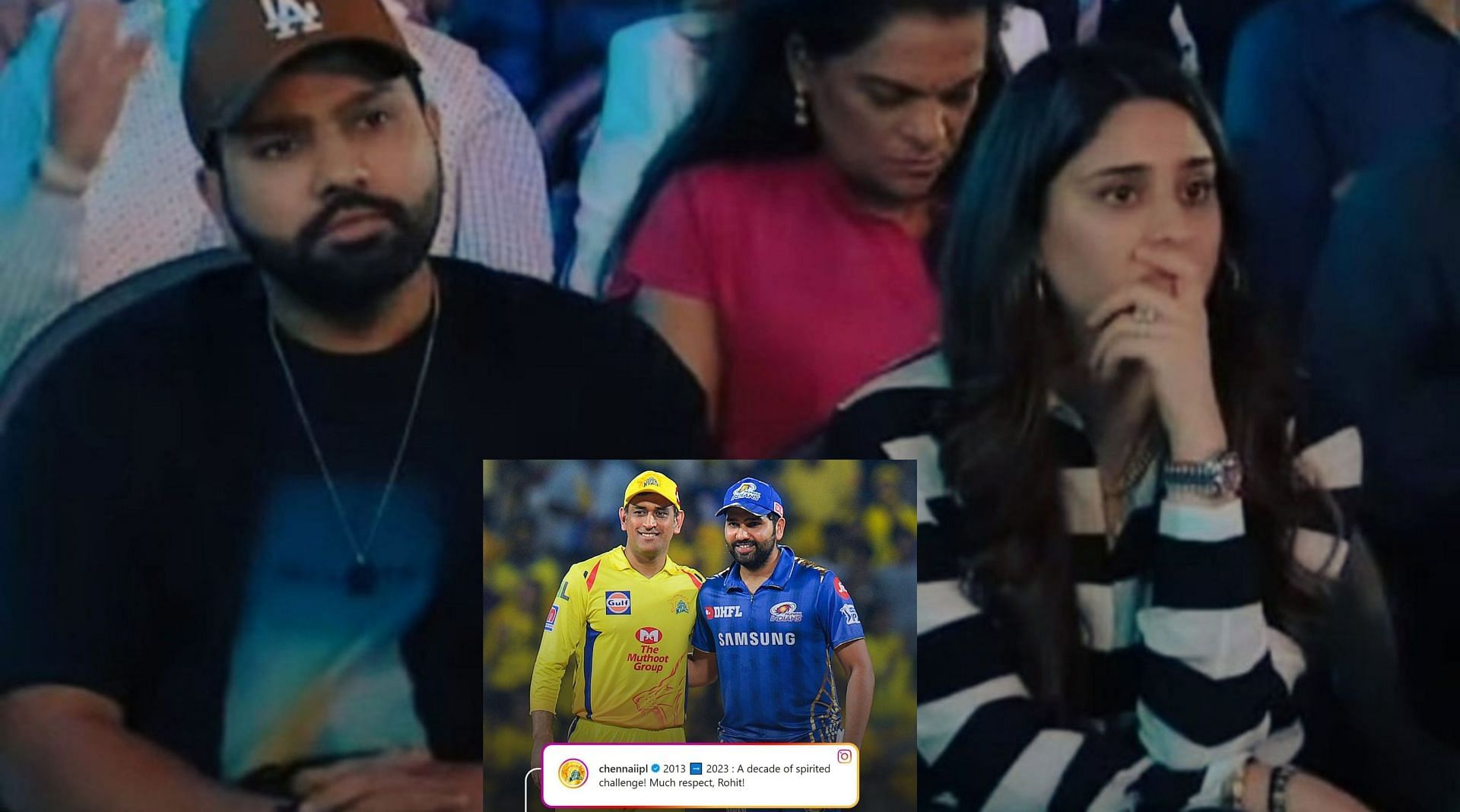 Ritika Sajdeh comments on CSK's Instagram post about Rohit Sharma after MI sack him as captain