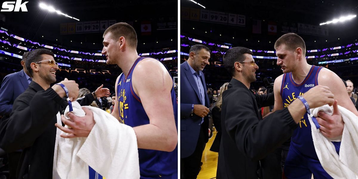 “Come on, who cares?” - Novak Djokovic tells off 'sweaty' Nikola Jokic for hesitating to hug him after Denver Nuggets-LA Lakers game