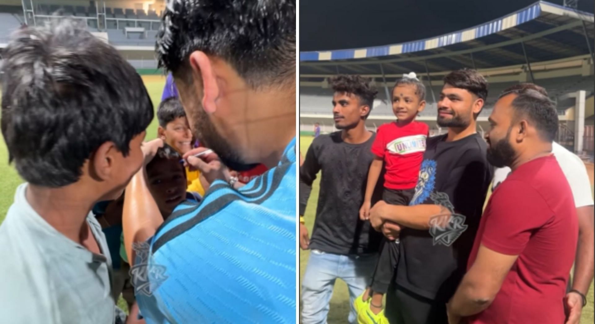 [Watch] “Sabka favourite” – KKR's Rinku Singh shares quality time with young fans during a practice session ahead of IPL 2024