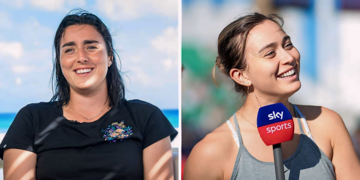 WATCH: Ons Jabeur and Paula Badosa settle serve order with rock-paper-scissors during fun practice session at Charleston Open
