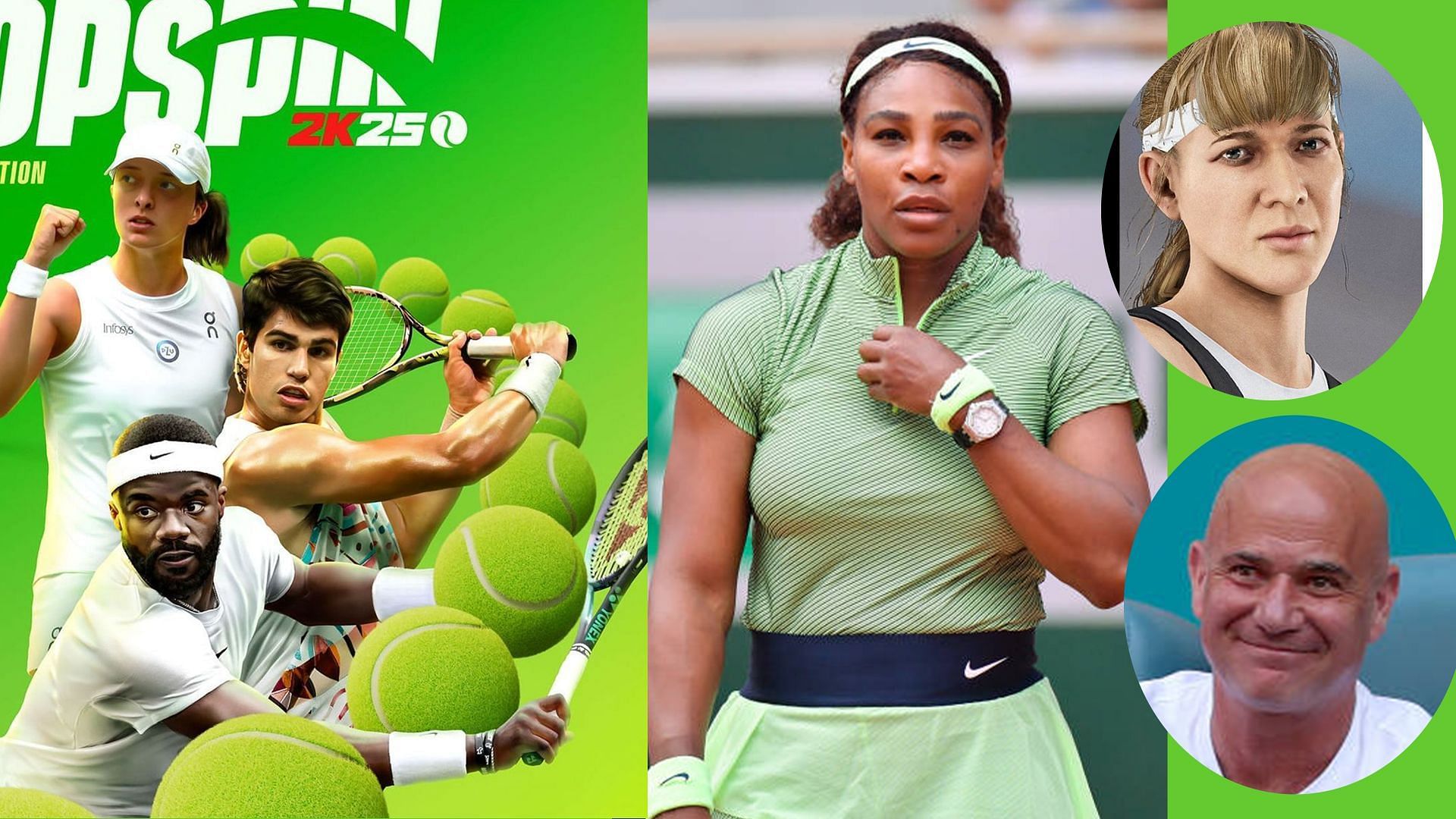 From Andre Agassi, Steffi Graf, Serena Williams to Carlos Alcaraz, Coco Gauff, Emma Raducanu: Complete list of playable characters in TopSpin 2k25