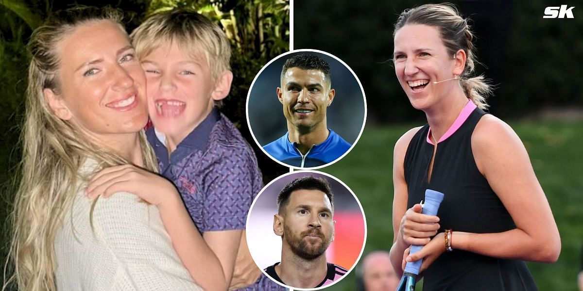 “Lionel Messi, Cristiano Ronaldo” – Victoria Azarenka’s son Leo lists favorite athletes at Charleston Open, leaves mom out