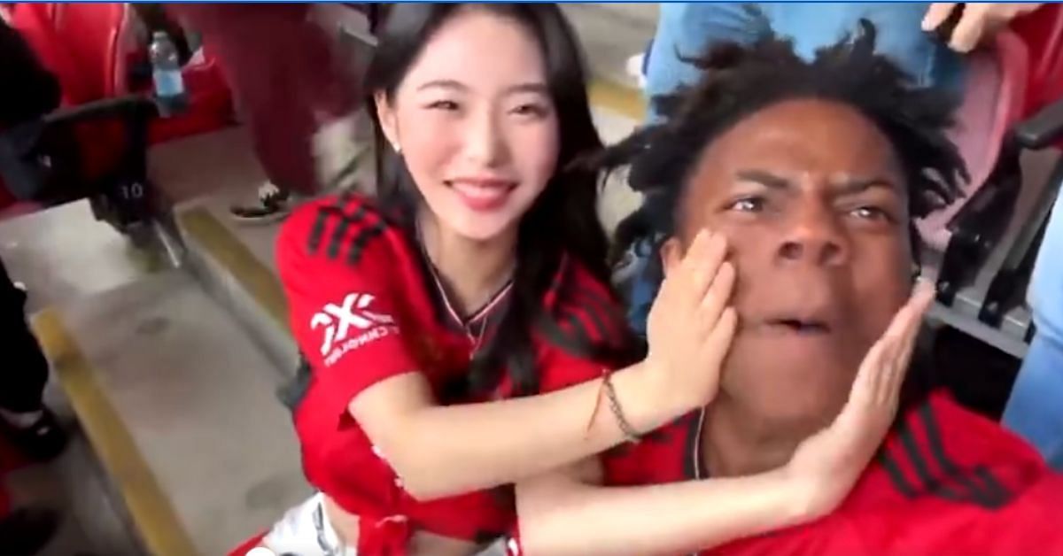 “Kiss me, we just scored” - IShowSpeed shares hilarious moment with South Korean date after Manchester United score in FA Cup final 