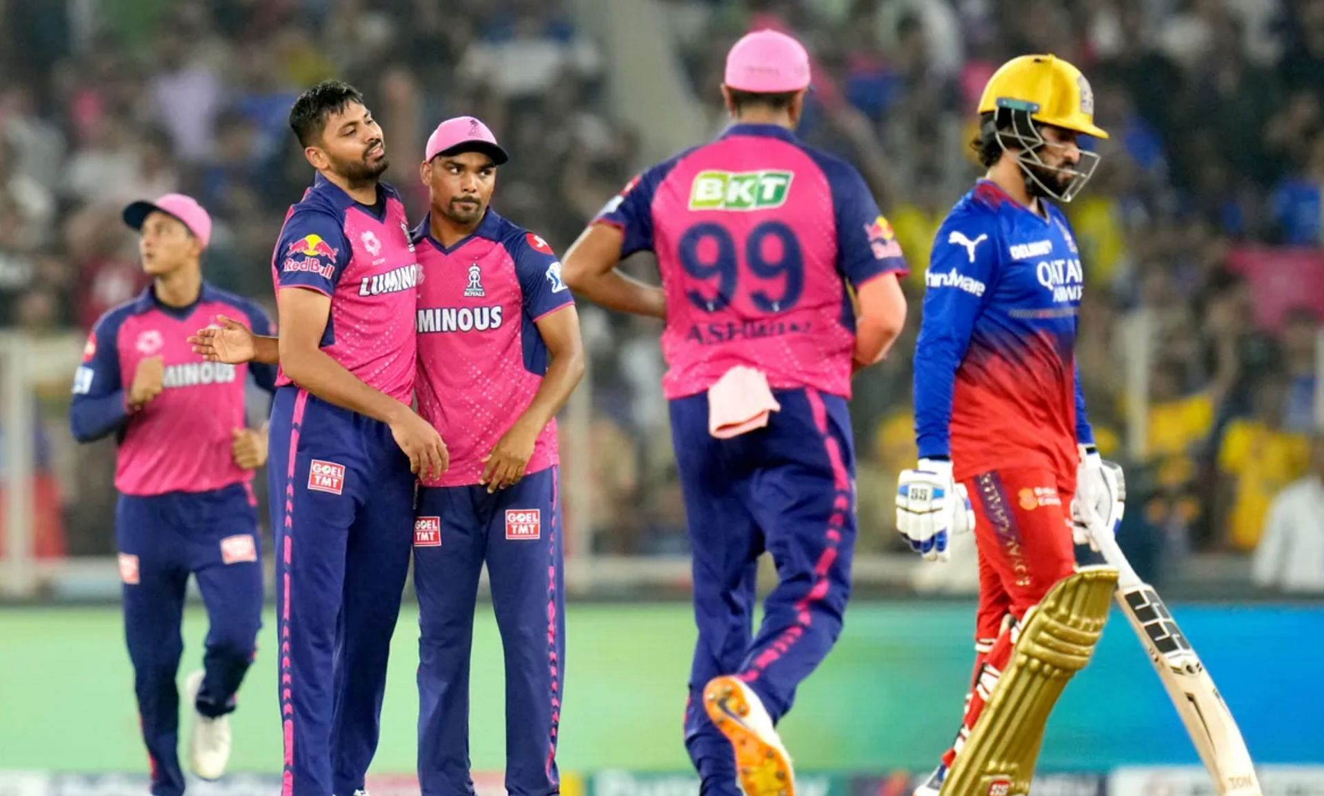 [Watch] Rajat Patidar perishes for 34 and leaves RCB at 122/5 in Eliminator of IPL 2024 vs RR