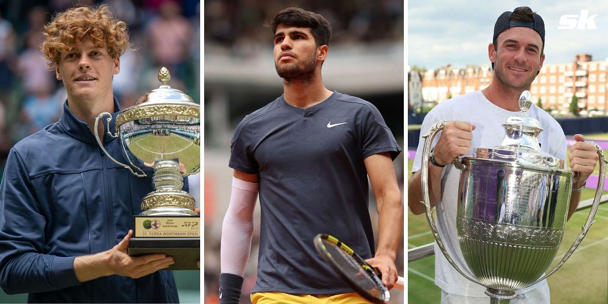 ATP Rankings Update: Jannik Sinner maintains top spot after Halle win as Carlos Alcaraz slips ahead of Wimbledon, Tommy Paul becomes American No.1