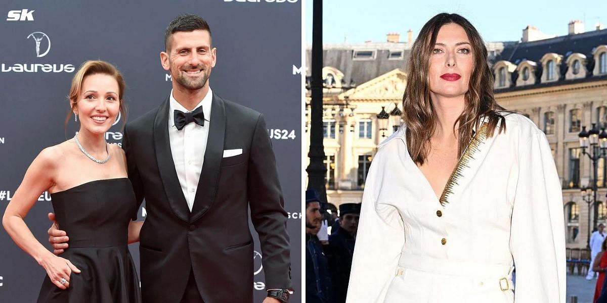 Novak Djokovic's wife Jelena gushes over Maria Sharapova's 'stunning' Schiaparelli look at Vogue World in Paris