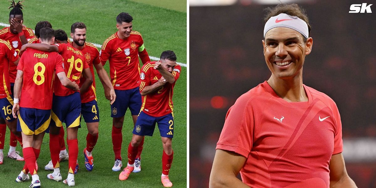 Rafael Nadal cheers as Spain pulls off a resounding 3-0 win over Croatia to kick off UEFA Euro 2024 campaign