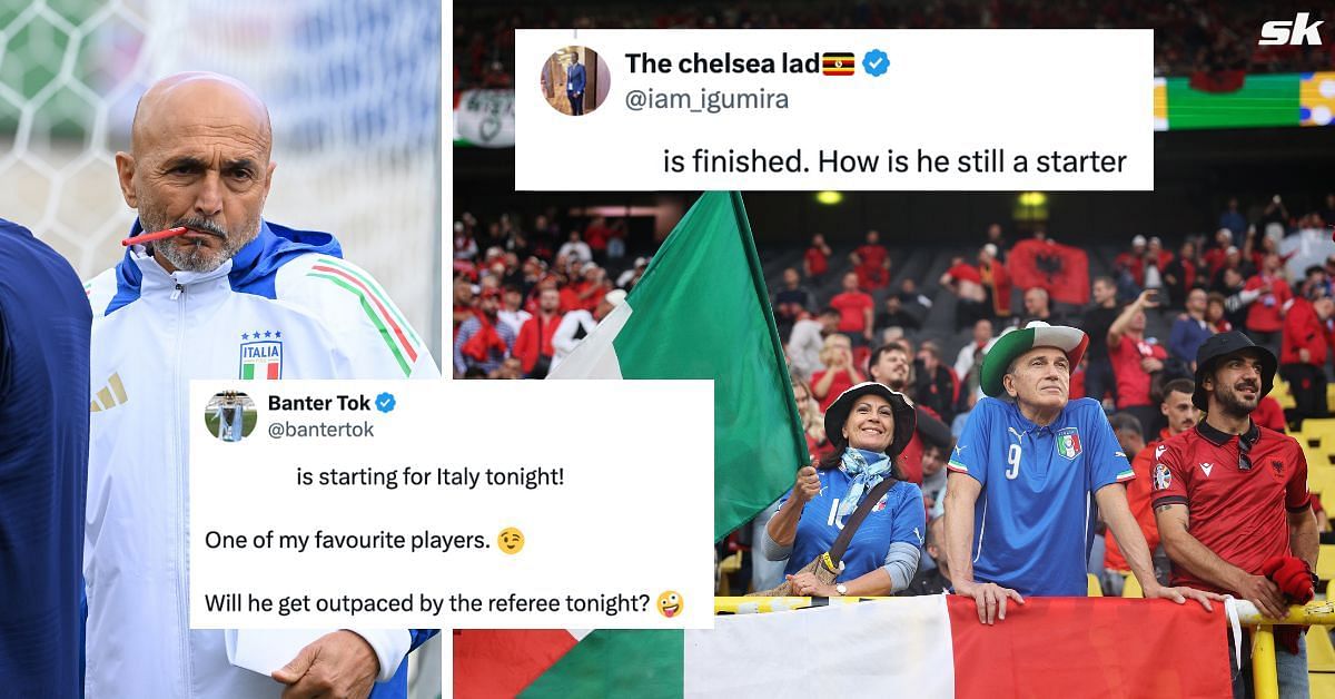 “How is he still a starter”, “Italy’s best is a draw” - Fans unhappy as 32-year-old is named in starting line-up to face Albania in Euro 2024