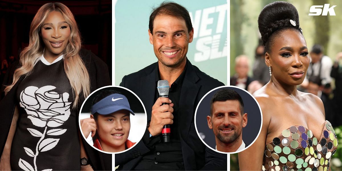 Rafael Nadal, Venus Williams, Serena Williams top popularity & fame charts in the UK; Novak Djokovic & Emma Raducanu in top 10