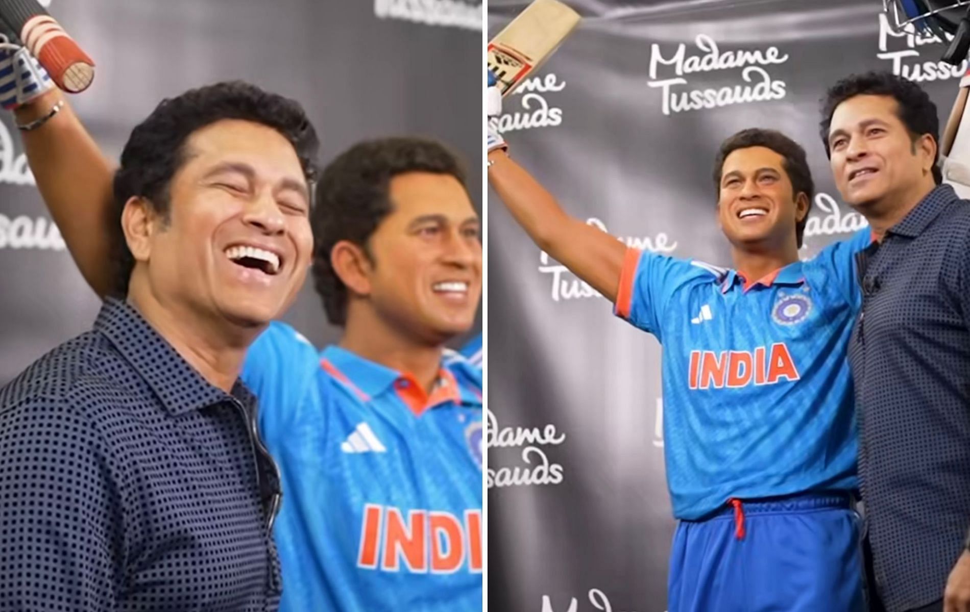 [Watch] Sachin Tendulkar poses with his wax statue at Madame Tussauds in New York