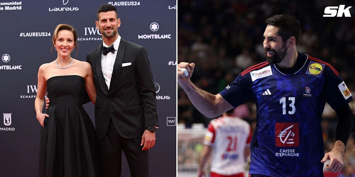 In Pictures: Novak Djokovic and wife Jelena attend handball player Nikola Karabatic's farewell club match at the Paris-Bercy arena amid French Open