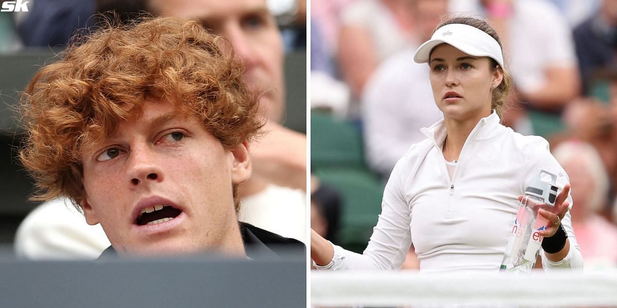 WATCH: Anna Kalinskaya in tears, boyfriend Jannik Sinner cuts a sorry picture as Russian retires in pain in Wimbledon 4R against Elena Rybakina