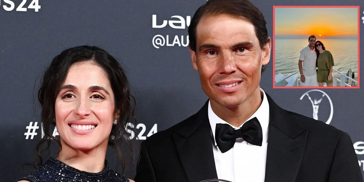 In Pictures: Rafael Nadal's wife Maria Francisca Perello makes rare appearance as couple spends time off enjoying the sunset in Greece