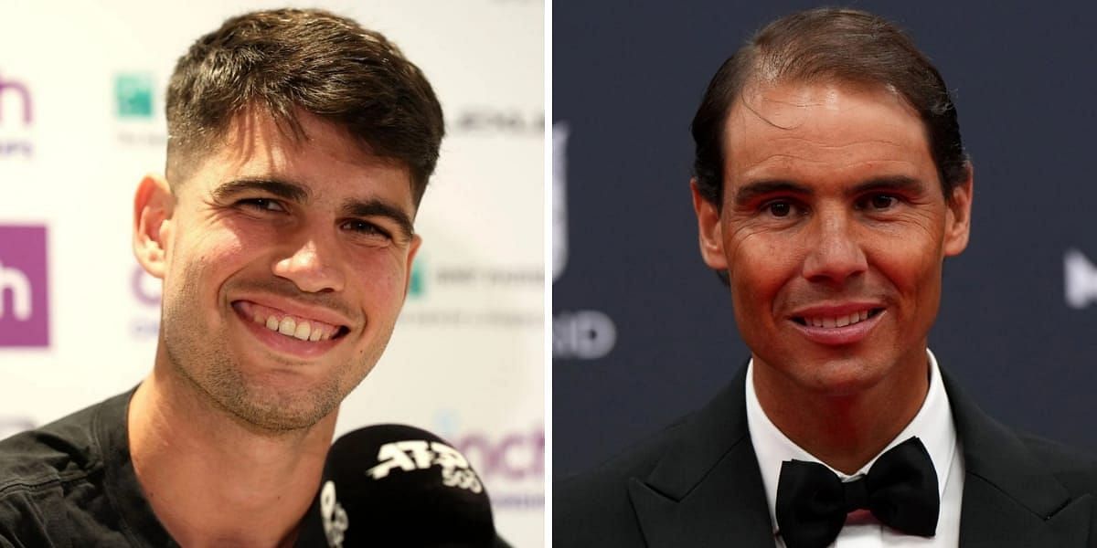 “Rafael Nadal can't keep up with Gen Z Carlitos” - Fans react lightheartedly to Spanish legend’s social media post involving Carlos Alcaraz