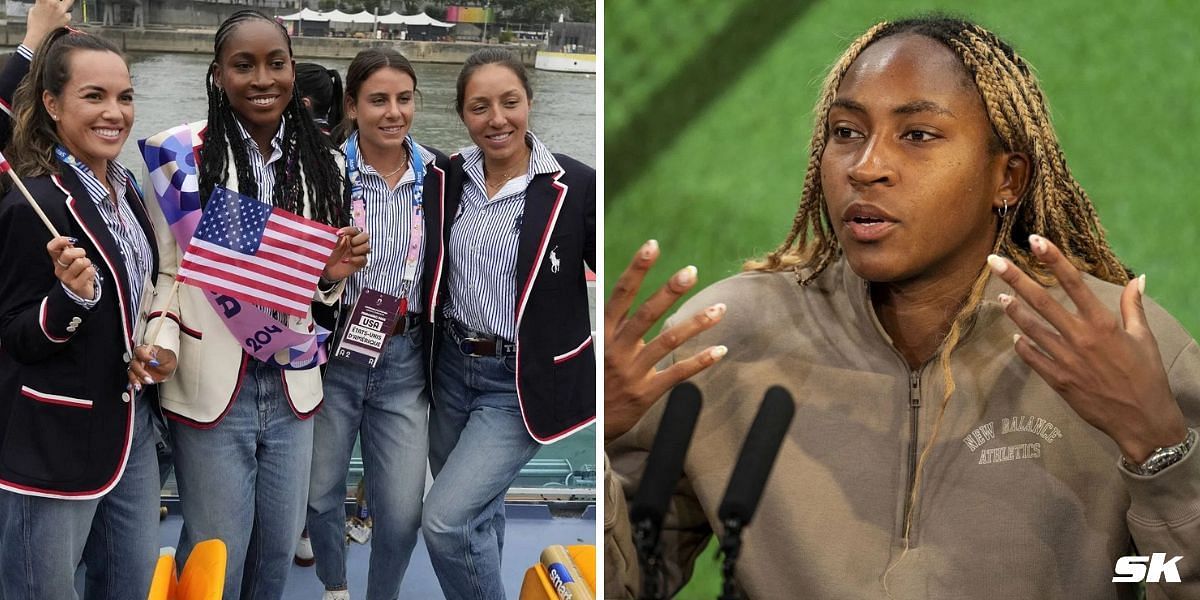 Coco Gauff shockingly reveals fellow US tennis girls have left Olympic Village and moved to a hotel after overcrowding in Paris rooms
