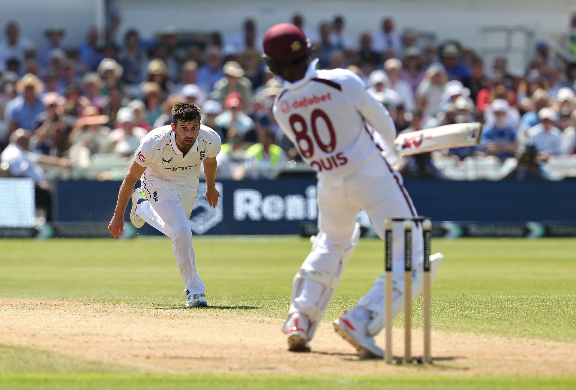 [Watch] Mark Wood surprises Mikyle Louis with 97.1 mph searing short ball during England vs West Indies 2nd Test