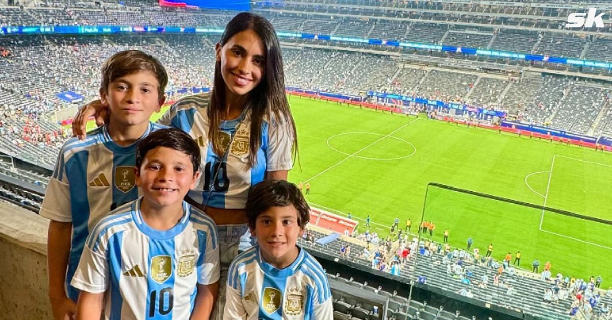 Lionel Messi's wife Antonela Roccuzzo makes social media post alongside children after Argentina's Copa America SF win