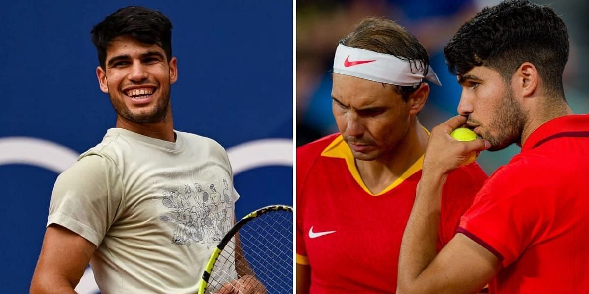 “Rafael Nadal told me 'Go to your place'” - Carlos Alcaraz hilariously opens up about being schooled by compatriot during Paris Olympics doubles