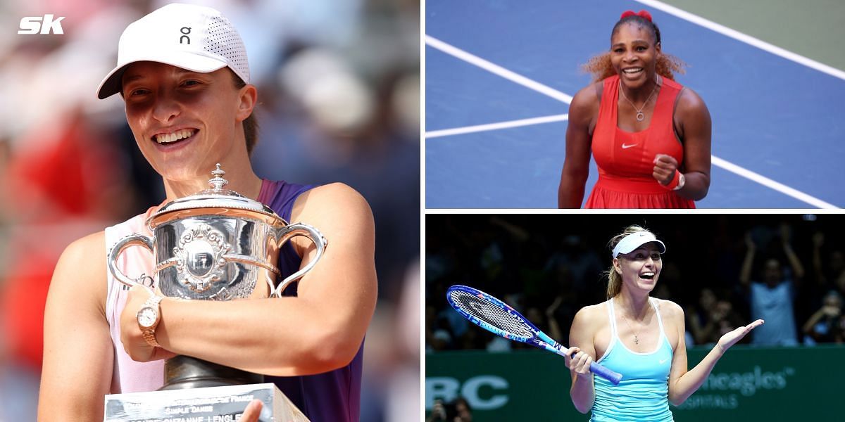 WATCH: Iga Swiatek accidentally skips over Serena Williams, picks Maria Sharapova's mentality & more for her 'perfect' player