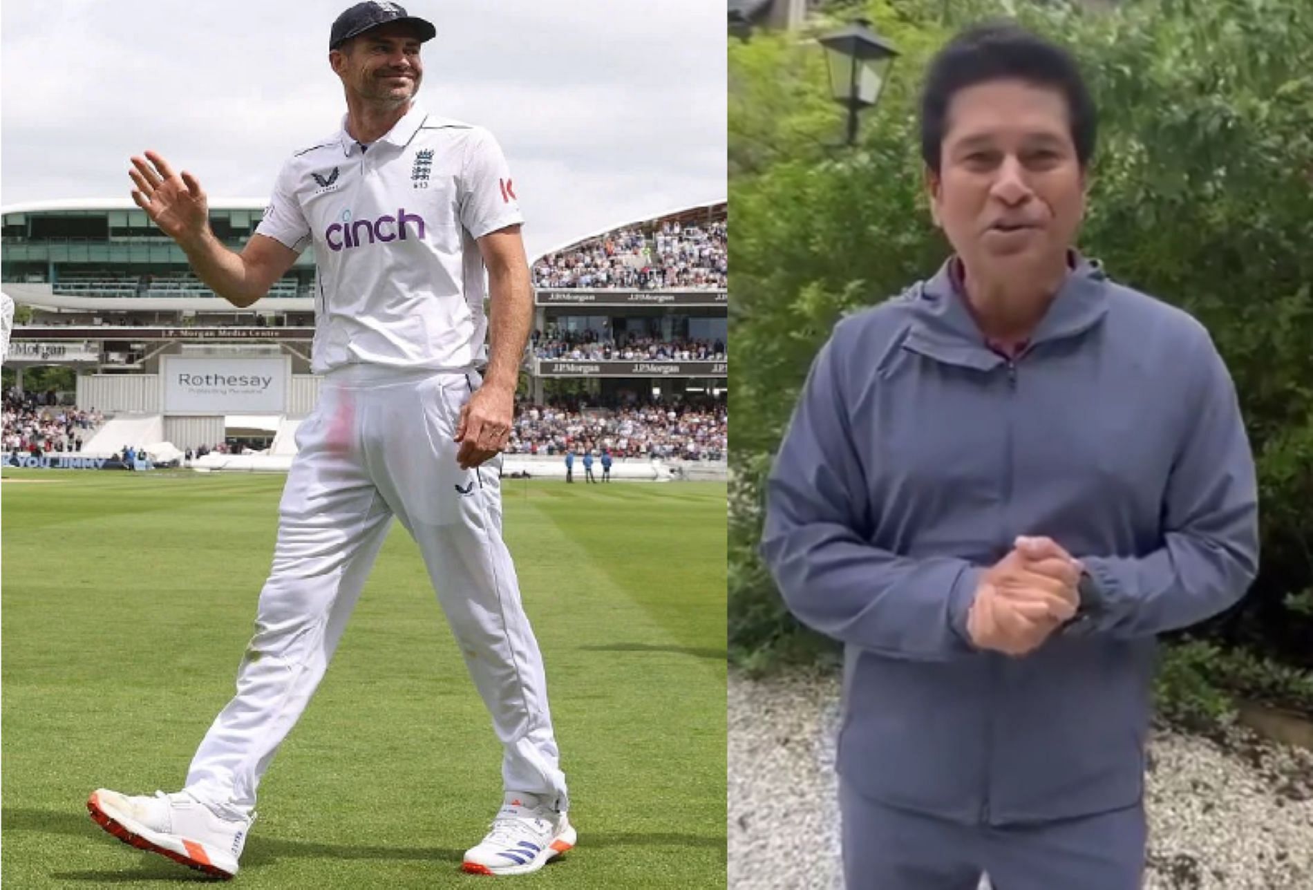 [Watch] Sachin Tendulkar pays fitting tribute to retiring James Anderson